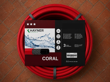 Шланг поливальний Coral 1/2", 50м (червоний) // Hayner (Польща) 99-2315 фото