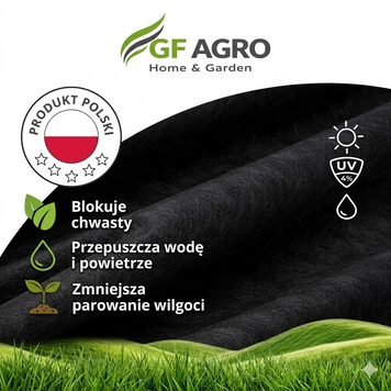 Агроволокно черное плотность 90 г/м&sup2; 1,6x50 м &mdash; GF Agro (71-681) 71-681 фото